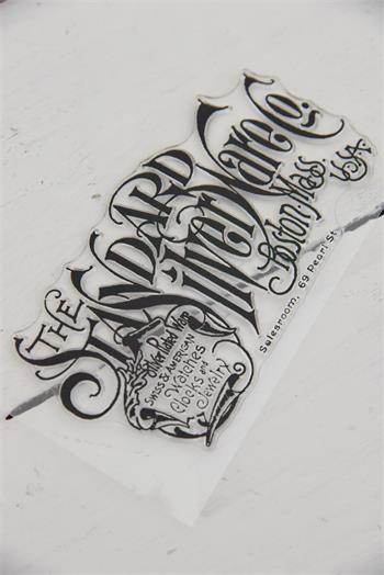 Stamp - Text Silver ware