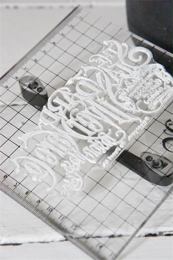 Stamp - Text Silver ware