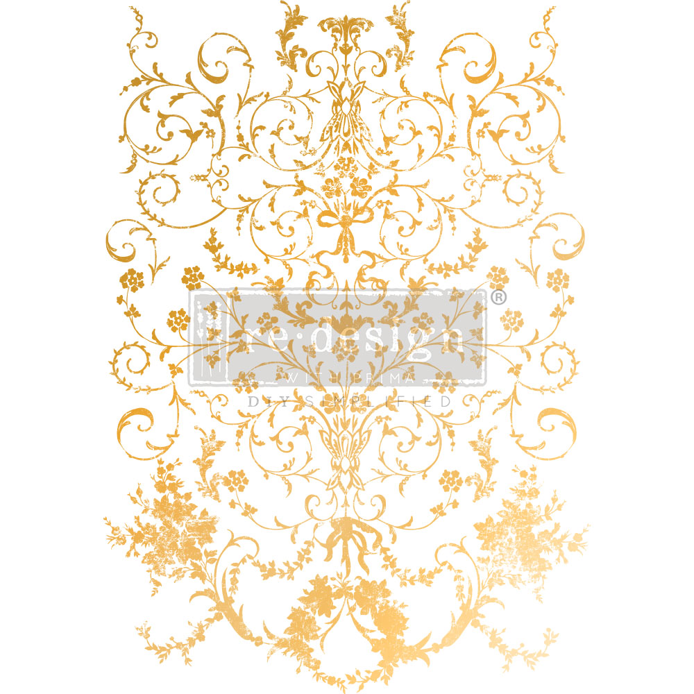 Decor Transfers® Gold Foil Kacha - Manor Swirls