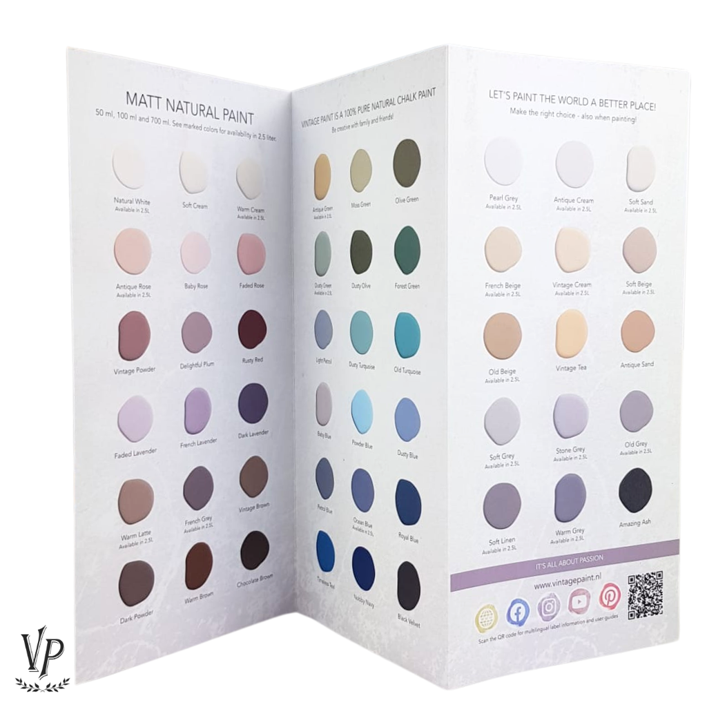 Color Chart Vintage Paint