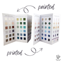 Digital printed Color Chart / colour chart Vintage Paint / Color Card  69 colours