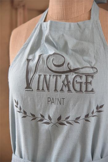 Apron - Vintage paint logo - linen color