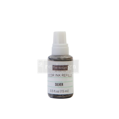 Décor Ink Refill - Silver - 1 bottle, 15ml