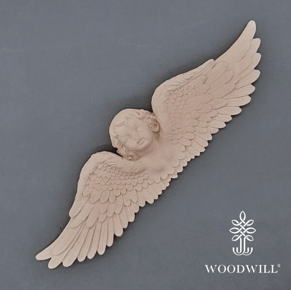 Wood Carved Angel 42.5cm. X 11.5cm