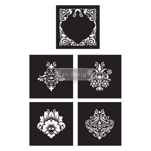 Decor Stencils® Cece - Mix &amp;amp; Style - Damask Elements