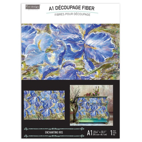 A1 Decoupage Fiber - Enchanting Iris