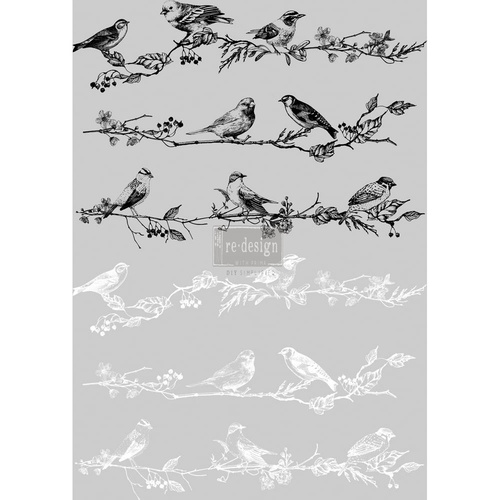 Redesign decor transfers birds berries 24x 34