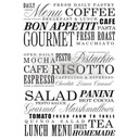 Redesign Décor Transfers® - Delicious Menu - size 58,42 cm x 78,74 cm