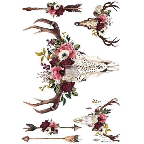 Redesign Décor Transfers® - Beautifully Native - 3 sheets, design size 60,96 cm x 86,36 cm