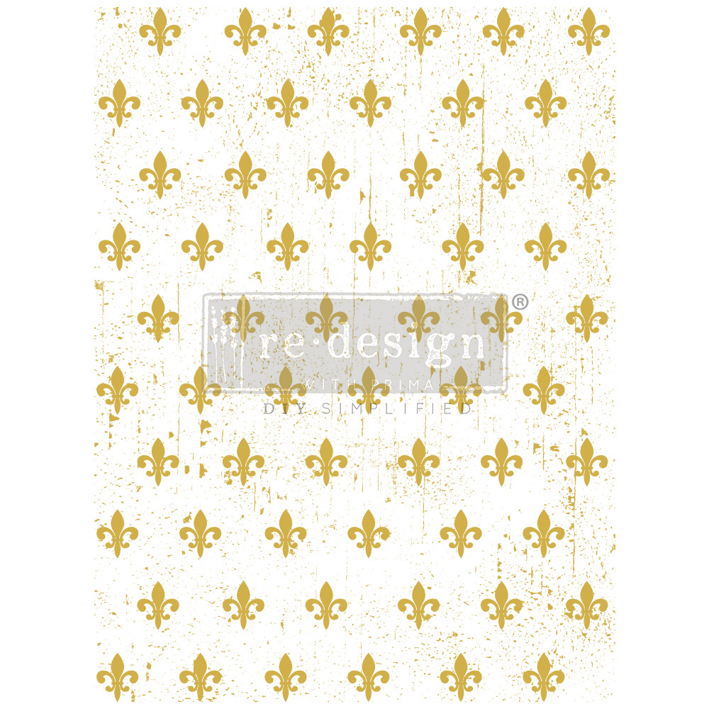 Gold Transfer - Fleur De Lis