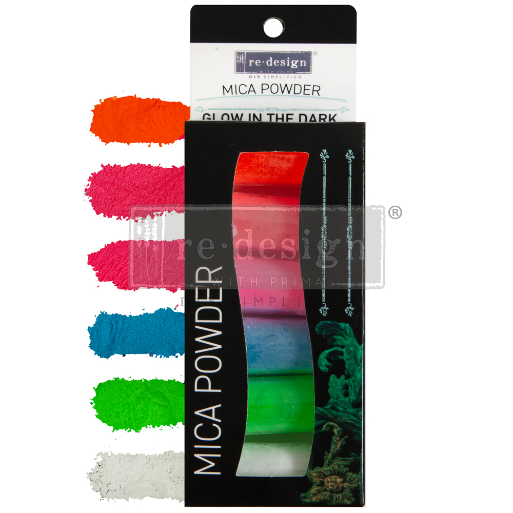 Decor Mica Powder Set - Glow In The Dark 