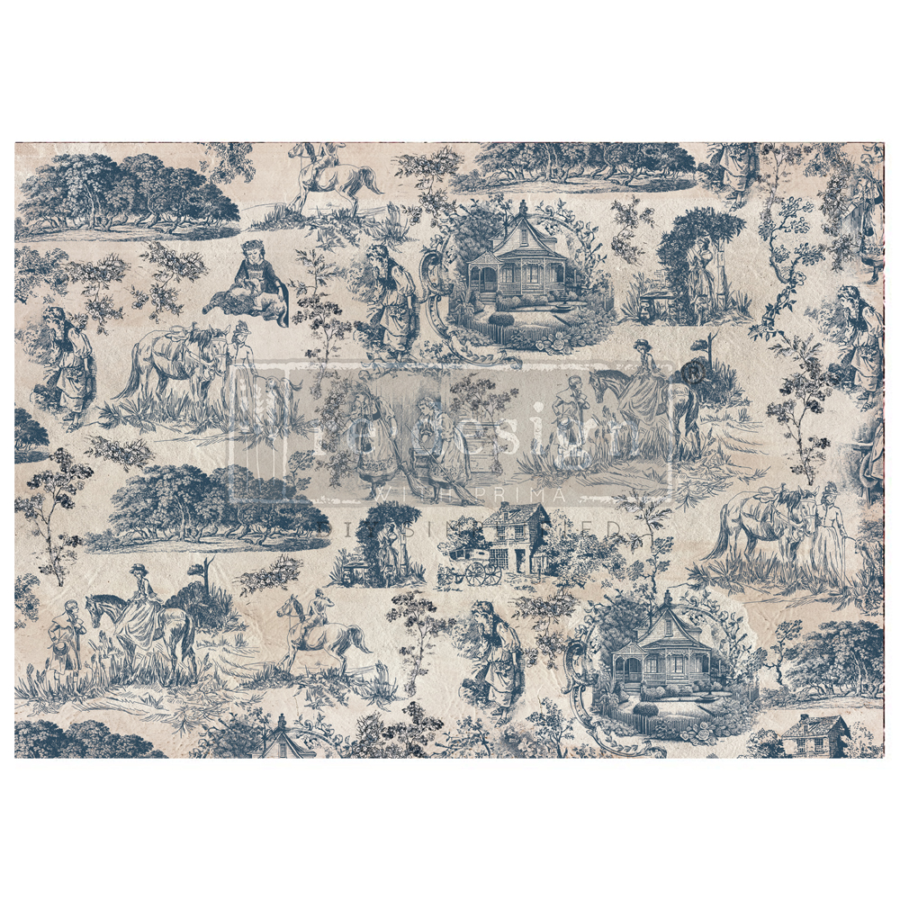 Kacha A1 Decoupage Fiber - Toile de Jouy