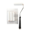 [700399] Vintage Paint Fine Mohair Roller Brush Brush Set - 2 λαβές κυλίνδρων μικρές 2 cm και 2 φαρδιές 10 cm, 4 κυλίνδρους Mohair, 1 δίσκο και 3 επαναχρησιμοποιήσιμα ένθετα