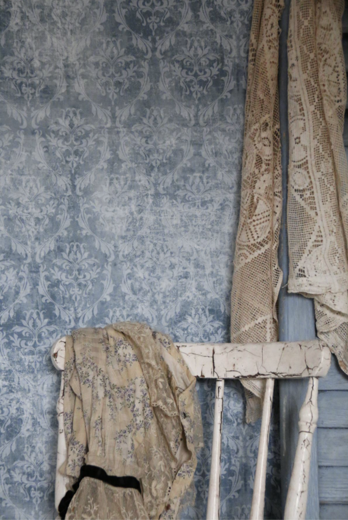 Tapet - Wallpaper / wall paper - Blue Faded Pattern