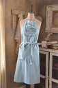 Apron - Vintage paint logo - Dusty Blue