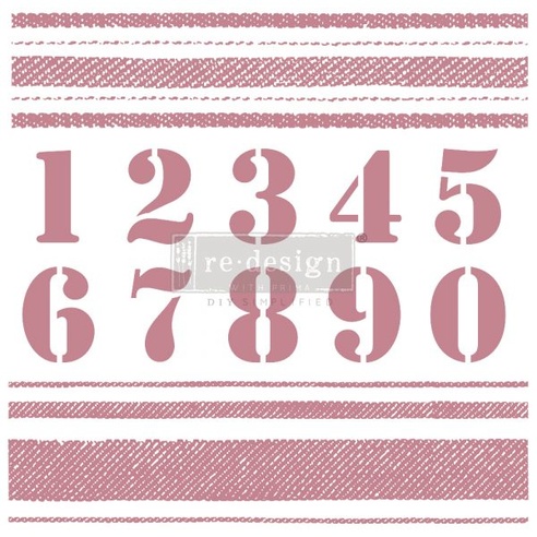 Redesign Decor Clear-Cling Stamps - Stripes