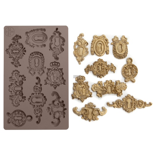 Redesign Décor Moulds® - Grandeur Keyholes - 1 pc, 12,7 cm x 20,32 cm, 8 mm thickness