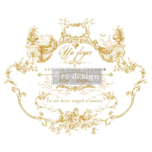 Redesign Décor Transfers® - Lovely Script - sheet size 63,5 cm x 86,36 cm, cut into 3 sheets