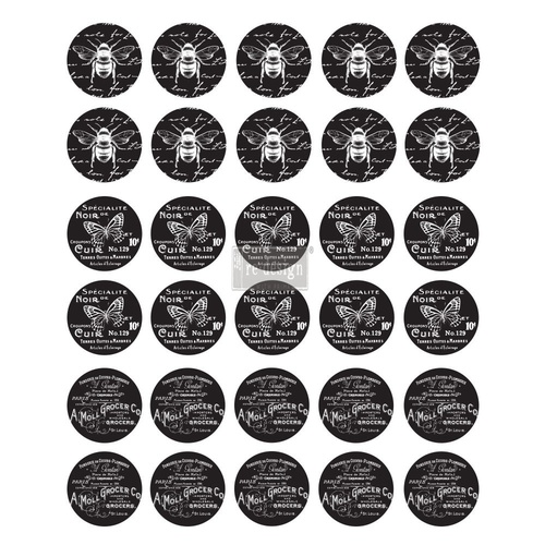 Redesign knob transfer french noir 8 5x10 5 sheet size