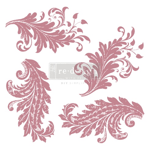 Redesign Decor Stamp - Royal Flourish - 30,48 cm x 30, 48 cm (4 pcs)