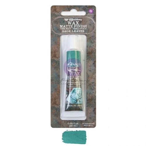 Art Alchemy - Matte Wax - Sage Leaves - 1 tube, 20 ml