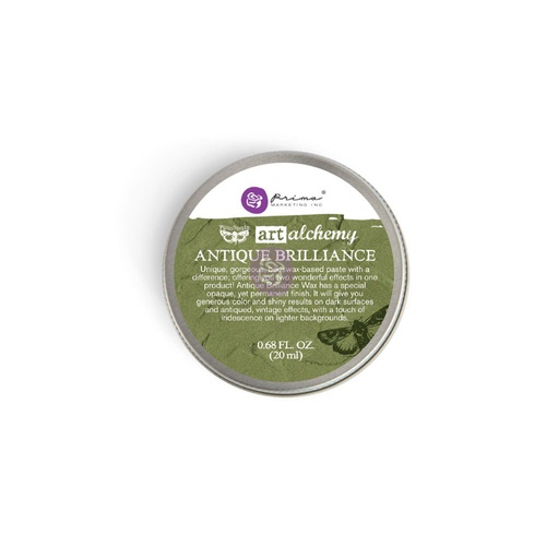 [655350964344] Art Alchemy - Antique Brilliance Wax - Lucky Emerald - 20 ml