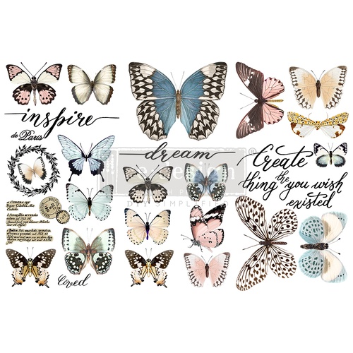 [655350653385] Redesign Decor Transfers® - Papillon Collection