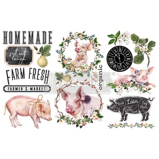 Redesign Décor Transfers® - Farm Fresh - 3 sheets, 15,24 cm x 30,48 cm