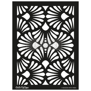 Redesign Stencil -  CECE Modern Deco - sheet size 45,72 cm x 64,77 cm, design size 39,12 cm x 54,35 cm