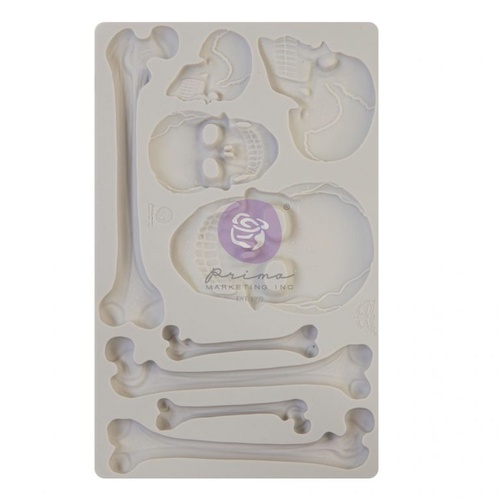 [655350968649] Finnabair - Moulds - Skull and Bones - 1 pc - 12,7 cm x 20,32 cm