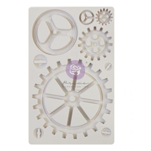 [655350968939] Finnabair - Moulds - Large Gears - 1 pc - 12,7 cm x 20,32 cm