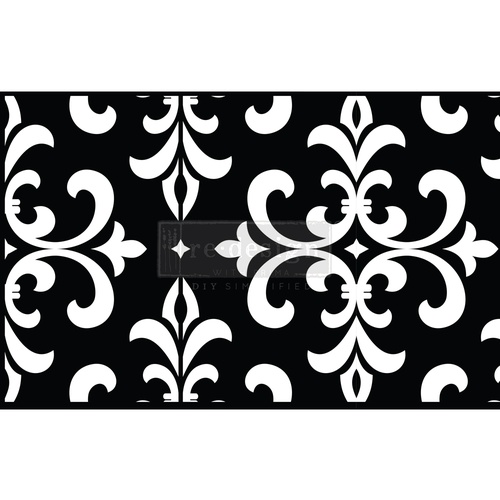 [655350654337] Stick &amp;amp; Style CECE - Modern Damask - 1 roll, 17,80 cm x 45,72 meter (15,24 cm design)