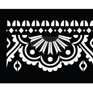 Stick &amp; Style - Mendhi Border - 1 roll, 15.24 x 2.7 m