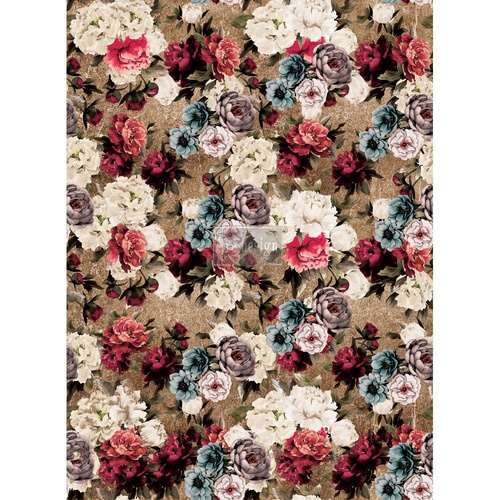 [655350635442] Redesign Décor Transfers® - Tea Rose Garden - size 55,88 cm x 76,20 cm