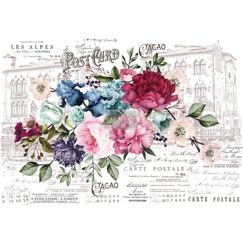 [655350635534] Redesign Décor Transfers® - Imperial Garden - size 111,76 cm x 76,20 cm, 6 sheets Rub-on