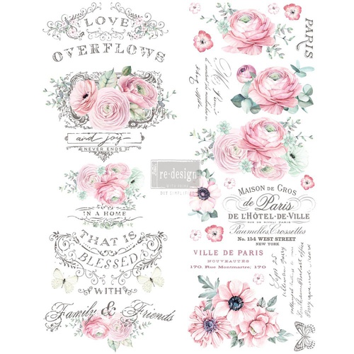 [655350636890] Redesign Décor Transfers® - Overflowing Love - size 55,88 cm x 76,20 cm