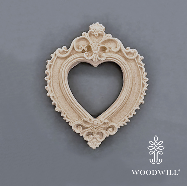 [800017] Decorative Heart Frame 6cm x 5cm