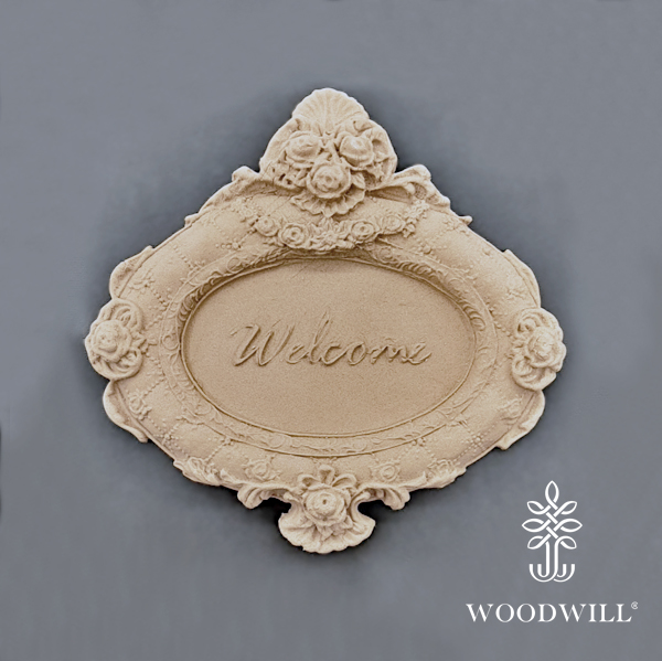 [800033] Decorative Sign &quot;Welcome&quot; 16.5cm. Χ 17cm