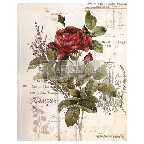 [655350640675] Redesign Décor Transfers® - Botanical Rose - size 60,96 cm x 76,20 cm 