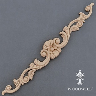 Wood Carving Decorative Center 31 cm x 4,5 cm