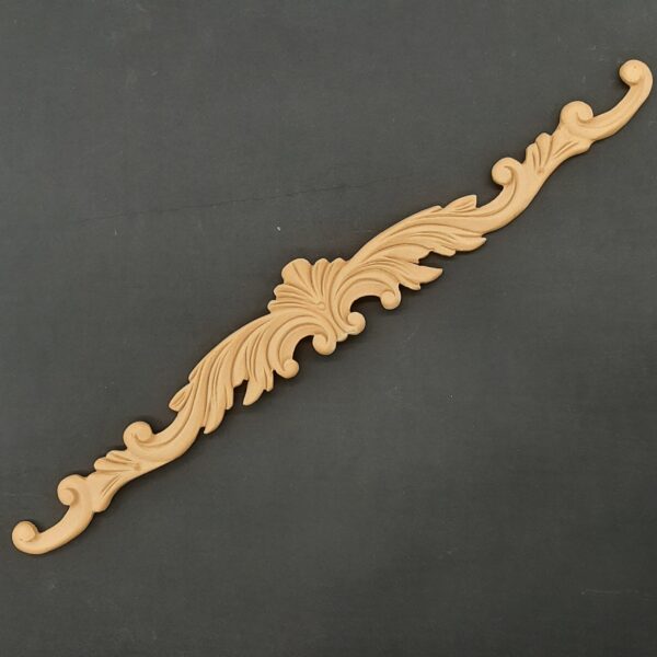 [801400] Wood Carving Decorative Center 49.5cm. X 5.7cm