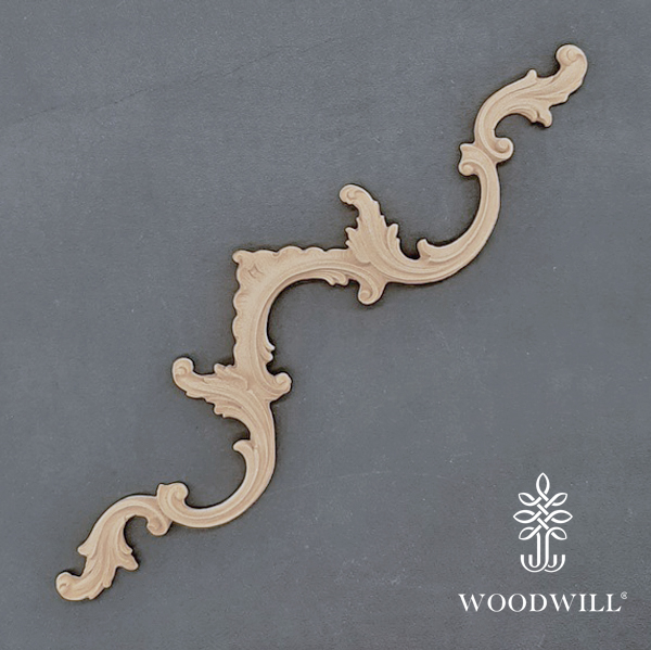 [801772] Wood Carving Decorative Center 36 cm x 3 cm