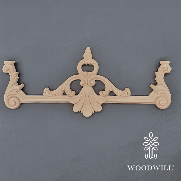 [801776] Wood Carving Decorative Center 28.8cm. X 13.8cm