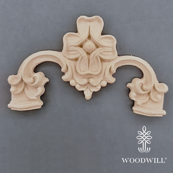[801796] Wood Carving Decorative Corner 15.5cm. X 8cm