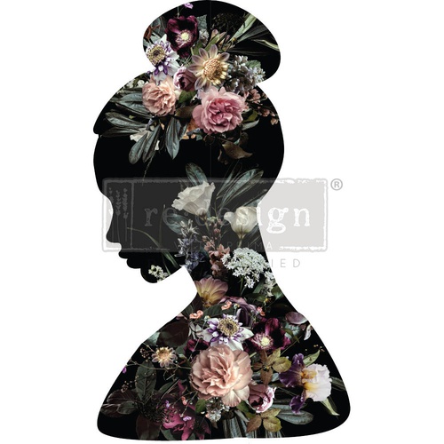 [655350659813] Decor Transfers® - Floral Silhouette