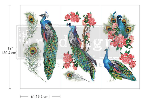 [655350657468] Decor Transfers® - Royal Peacock