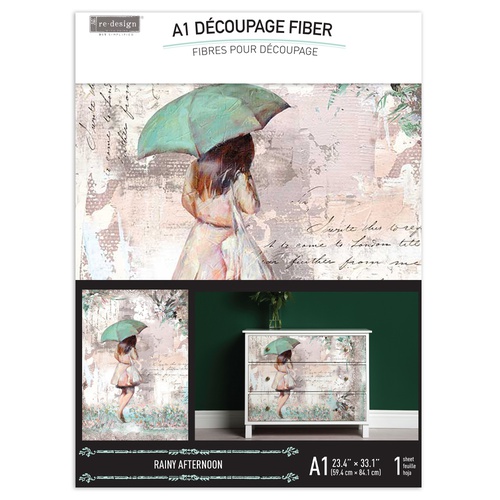 [655350660536] A1 Decoupage Fiber - Rainy Afternoon