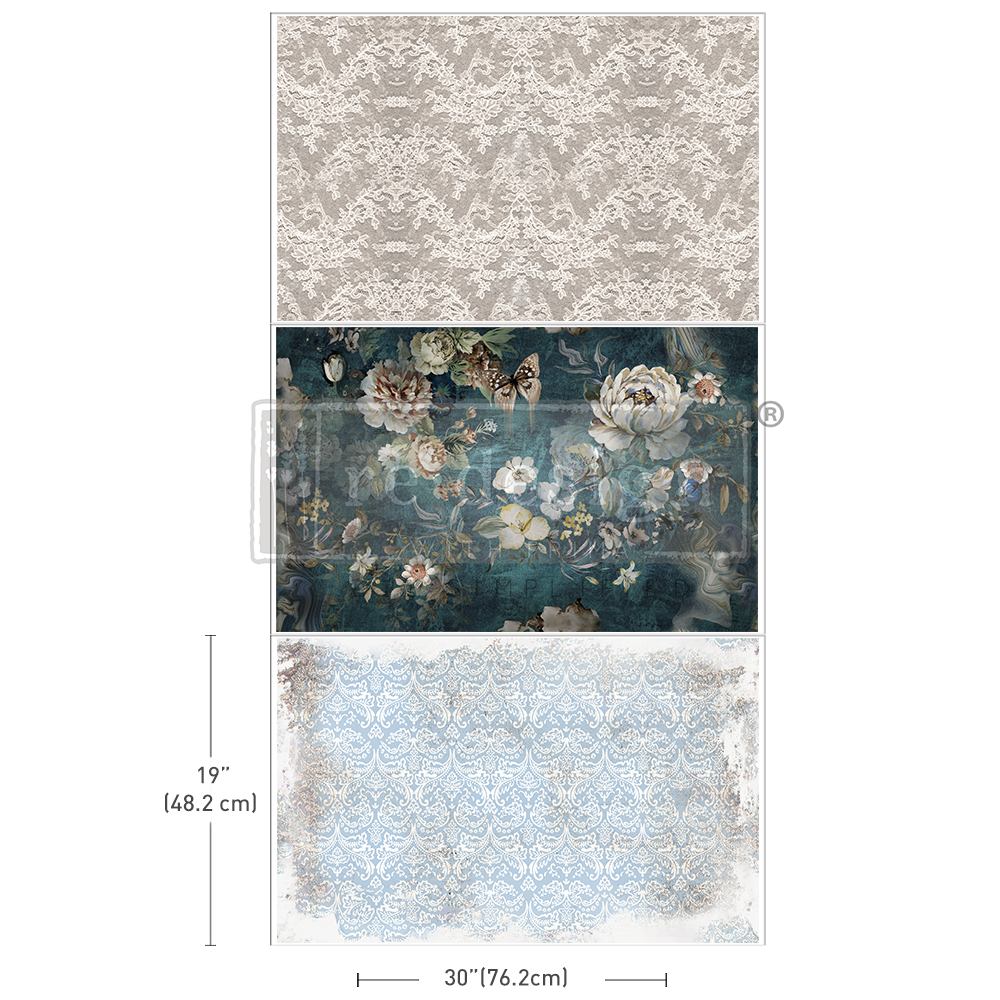 [655350666422] Decoupage Decor Tissue Paper Pack - Heartfelt Memories