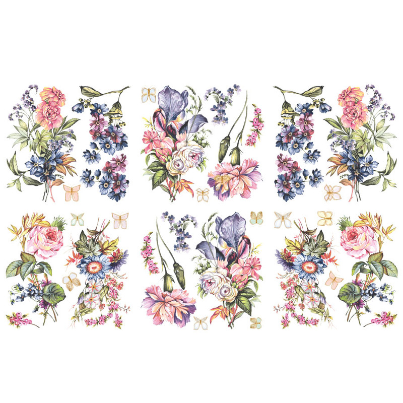 [672975863197] Hokus Pokus - Vintage Blooms - 6 Sheets
