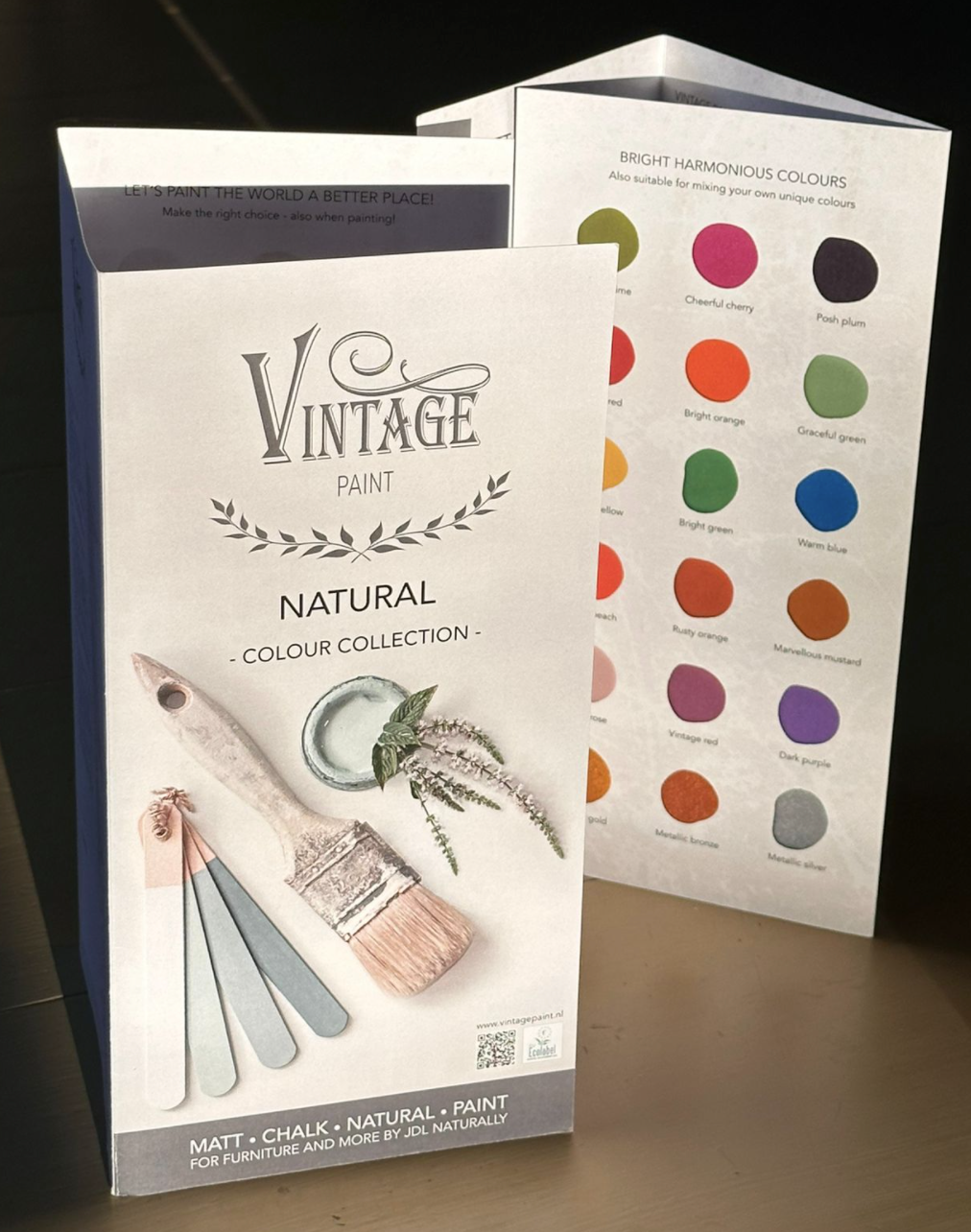 [700200] Digital gedruckt Farbkarte Vintage Paint 69 Farben 